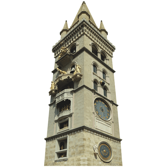 Messina Bell Tower Astronomical Clock Clocktower Cardboard Cutout Standee Standup
