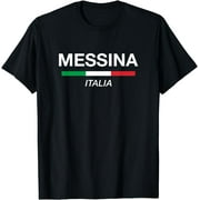 Messina Italian Name Family Reunion T Shirt Italy Flag