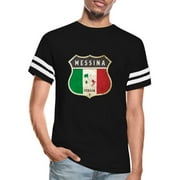 Messina Italy Coat Of Arms Flags Design Vintage Sport T-Shirt Unisex Tee