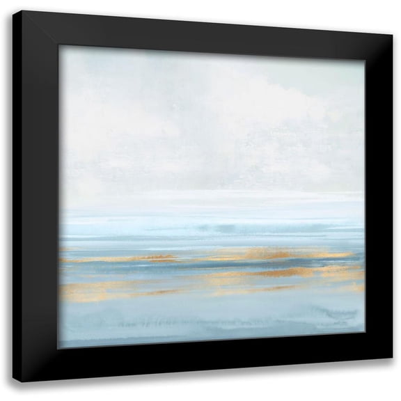Messina, Jake 12x12 Black Modern Framed Museum Art Print Titled - Sky Blue Reflection I