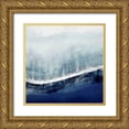 thumbnail image 1 of Messina, Jake 15x15 Gold Ornate Wood Framed with Double Matting Museum Art Print Titled - Flowing Blue, 1 of 4