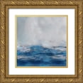 thumbnail image 1 of Messina, Jake 15x15 Gold Ornate Wood Framed with Double Matting Museum Art Print Titled - Terra in Blues, 1 of 4