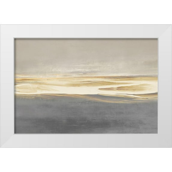 Messina, Jake 32x23 White Modern Wood Framed Museum Art Print Titled - Glow on the Horizon