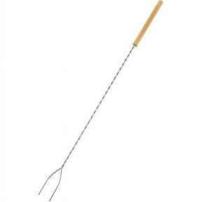 Messinger's Crafts Hot Dog Roasting Stick Extra Long 45 inch Galvanized Steel