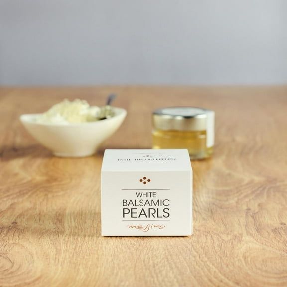 Messino White Balsamic Pearls Imported from Greece, 50 ml