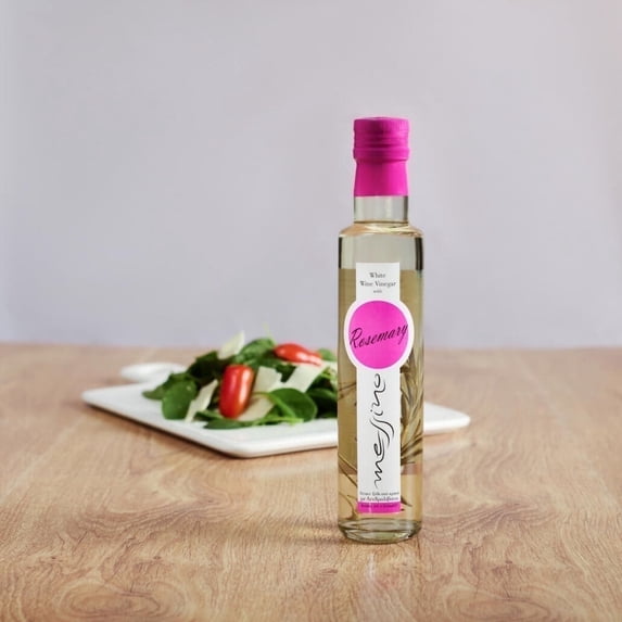 Messino White Wine Vinegar with Rosemary imported from Greece, 250 ml