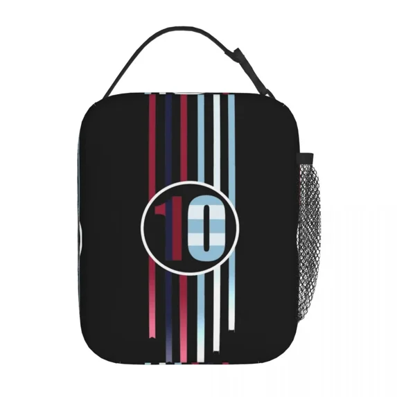 10 Football Soccer Merch Insulated Lunch Bag For Work CF Barcelona Food Storage Bag Portable Thermal Cooler Lunch Boxes