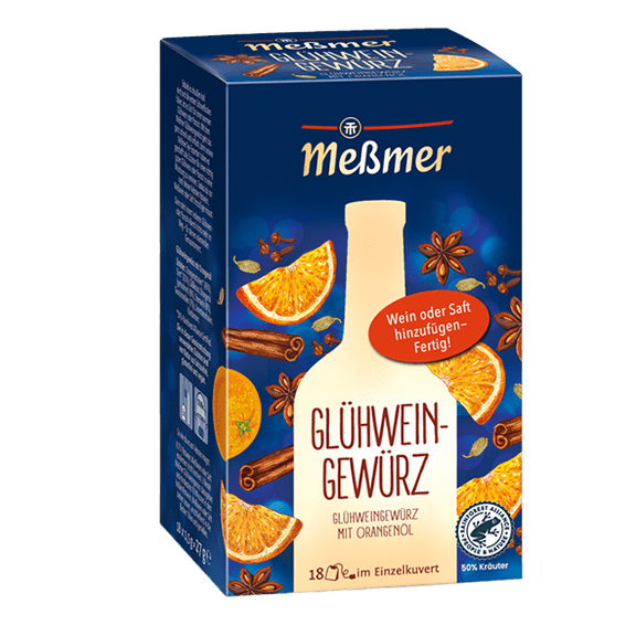 Messmer mulled wine spices tea bags ( Gluhwein ) 1 box