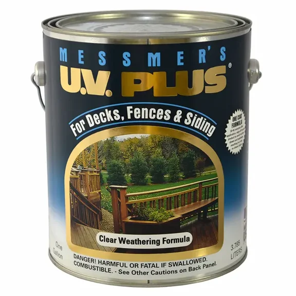 1 gal Messmer's MC-499-1 Clear Weathering U.V. Plus Decks, Fences & Siding Semi-Transparent Oil-Based Stain