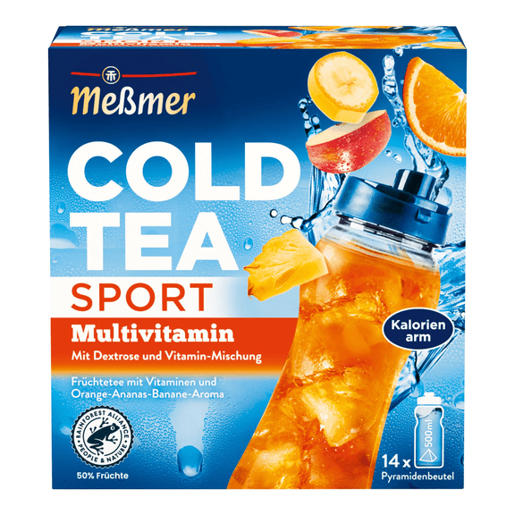 Messmer tea COLD BREW: SPORT Banana Orange Pineapple -14 XL tea bags-