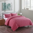 thumbnail image 1 of Messy Bed Washed Cotton Duvet Cover and Sham Set, Red, Full/Queen, 1 of 5