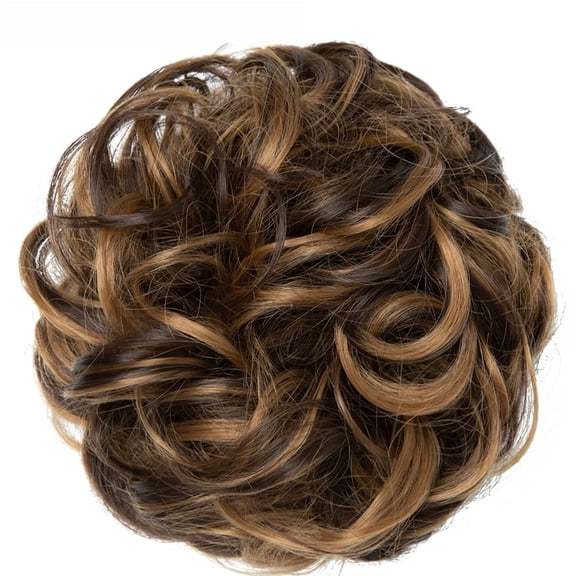 Messy Bun Beach Blonde Hair Piece Human Hair Blonde – Natural Soft Updo Look, Secure & Lightweight Hair Bun Extensions For Women, messy bun hair piece