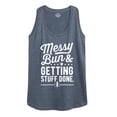 thumbnail image 1 of Messy Bun Getting Stuff Done - Women's Racerback Tank Top, 1 of 6