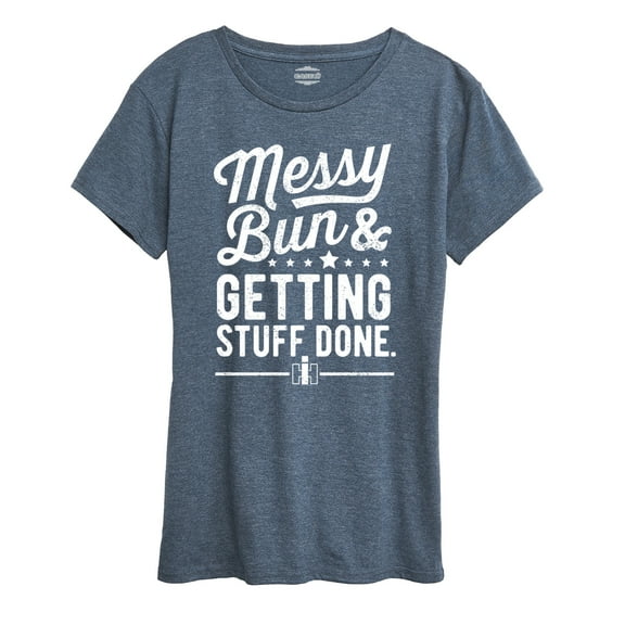 Messy Bun Getting Stuff Done - Women's Short Sleeve Graphic T-Shirt