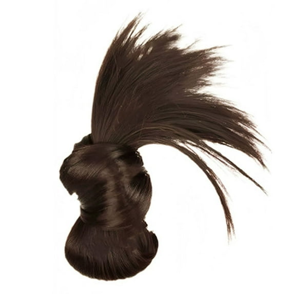 Messy Bun Hair Accessory - Clip-On Feathered Wig with Updo Extensions for Effortless Styling and Versatile