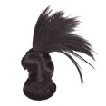thumbnail image 1 of Messy Bun Hair Accessory - Clip-On Feathered Wig with Updo Extensions for Effortless Styling and Versatile, 1 of 7