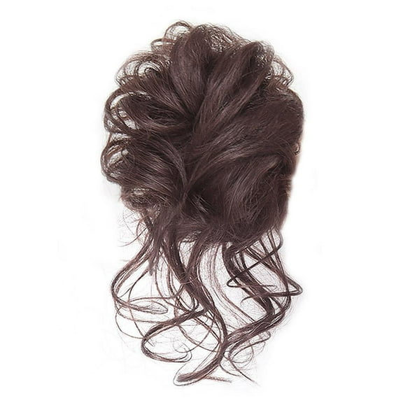 Messy Bun Hair Piece Scrunchie Updo Wrap Hair Extensions Real Human New Z9