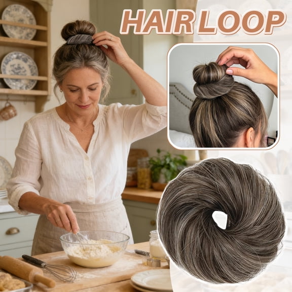Messy Bun Hair Piece, Thick Wavy, 1 Piece, For Women Updo Hairstyle