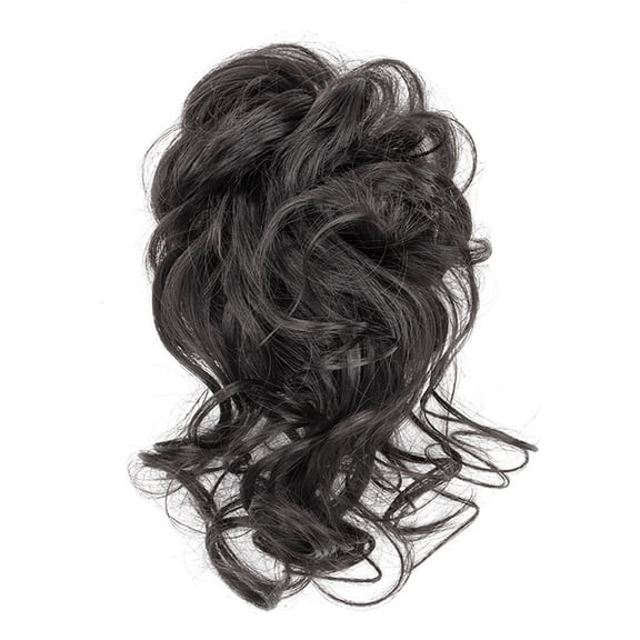 Messy Bun Hair Piece - Tousled Updo Curly Chignon Ponytail Extension for Women