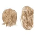 thumbnail image 1 of Natural Hair Extensions Messy Bun Hair Piece with Bendable Clip for Women 8 Inch Straight Bun and Ponytail Enhancement, 1 of 7
