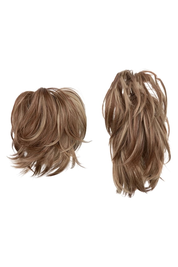 Natural Hair Extensions Messy Bun Hair Piece with Bendable Metal Wire Clip for Women Ideal for Effortless Updos and Ponytail Styles