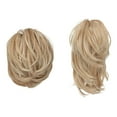 thumbnail image 1 of Messy Bun Hair Piece with Bendable Metal Wire Clip - Natural Hair Extensions for Women - 8 Inch Straight Hair Bun and Ponytail Accessory, 1 of 8