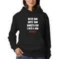 thumbnail image 1 of Messy Bun Hoodie Women -GoatDeals Designs, Female Small, 1 of 4