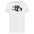 thumbnail image 1 of Messy Calligraphy Stay Crazy Tee Men's -Image by Shutterstock, 1 of 2