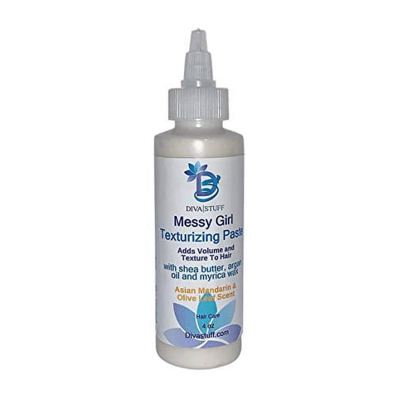 Messy Girl Texturizing Paste, Adds Volume and Texture To Naturally Wavy and Curly Hair, 4 oz By Diva Stuff