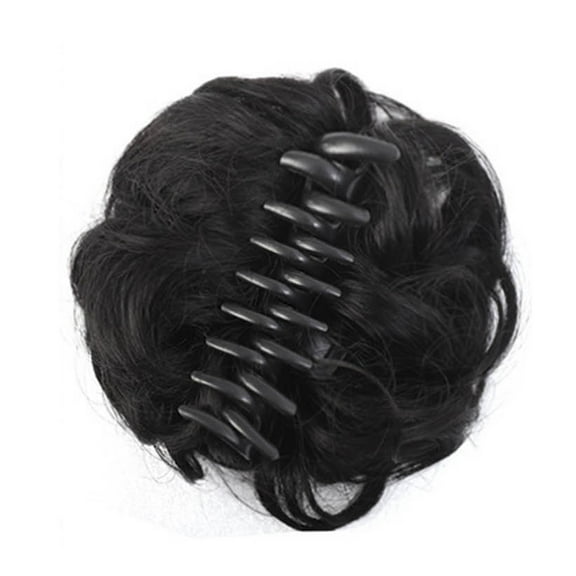 Messy Hair Bun Extensions Curly Wavy Hair Scrunchies for Women Girls Large Synthetic Updo Hair Claw Clip Hair Chignons