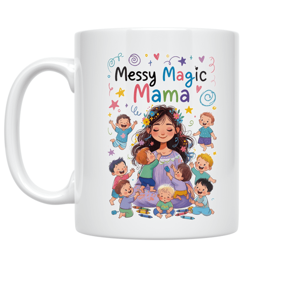 Messy Magic Mama - Mom with Toddlers - 11 oz Ceramic Coffee Mug