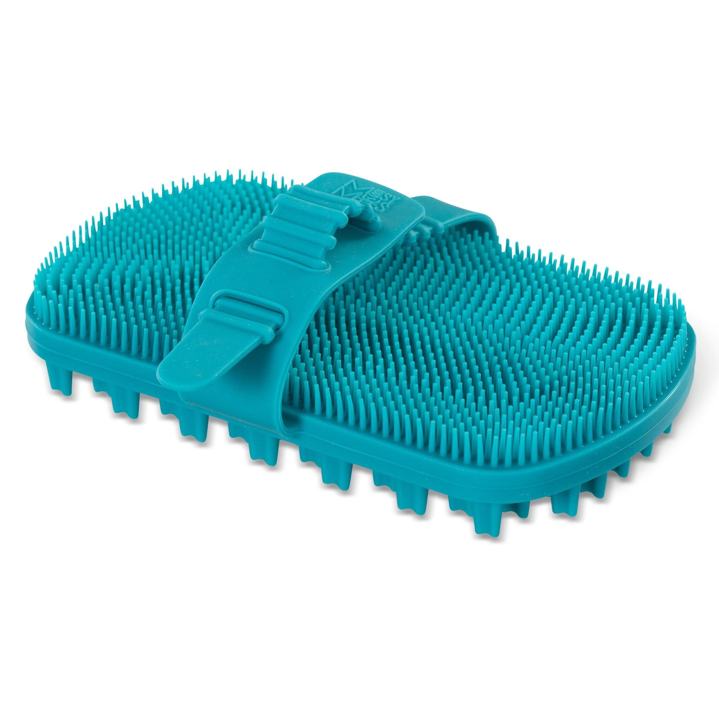 Messy Mutts Dog Grooming Brush Dual Sided Blue