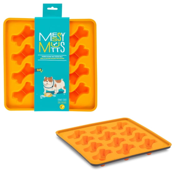 Messy Mutts Framed Silicone Treat and Topper Making Molds | 10