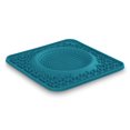 thumbnail image 1 of Messy Mutts Silicone Therapeutic Licking Bowl Mat | 10" x 10" | Slow Feeder Mat for Boredom & Anxiety | Lick Pad for Dogs & Cats (Blue), 1 of 4