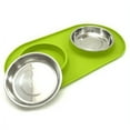thumbnail image 1 of Messy Mutts Stainless Steel Dog Feeder with Non-Slip Silicone Base, X-Large, 1 of 2