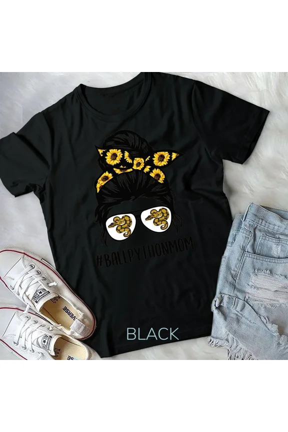 Messy Pun Ball Python Mom Snake Ball Python Unisex T-Shirt