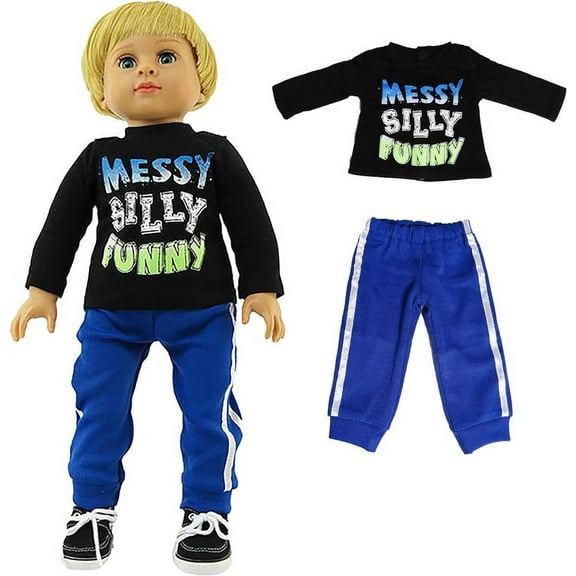Messy, Silly, Funny Pant Set For 18 Inch Dolls