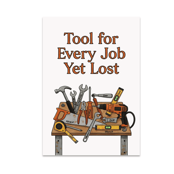 Messy Workshop Decor - Tool Chaos Humor - 13x19 Poster Print