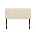 thumbnail image 1 of Messyah Contemporary Upholstered Queen/Full Headboard, Beige and Black, 1 of 7