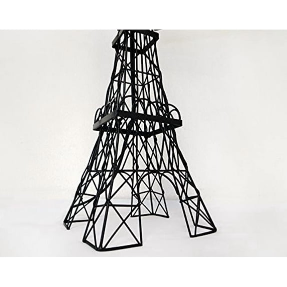 Mestar Decor 24.5" Eiffel Tower Contemporary Table Lamp with Bowknot sShade