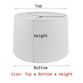 thumbnail image 1 of Mestar White Fabric Hardback Drum Lampshade (Spider) 14x16x10, 1 of 5