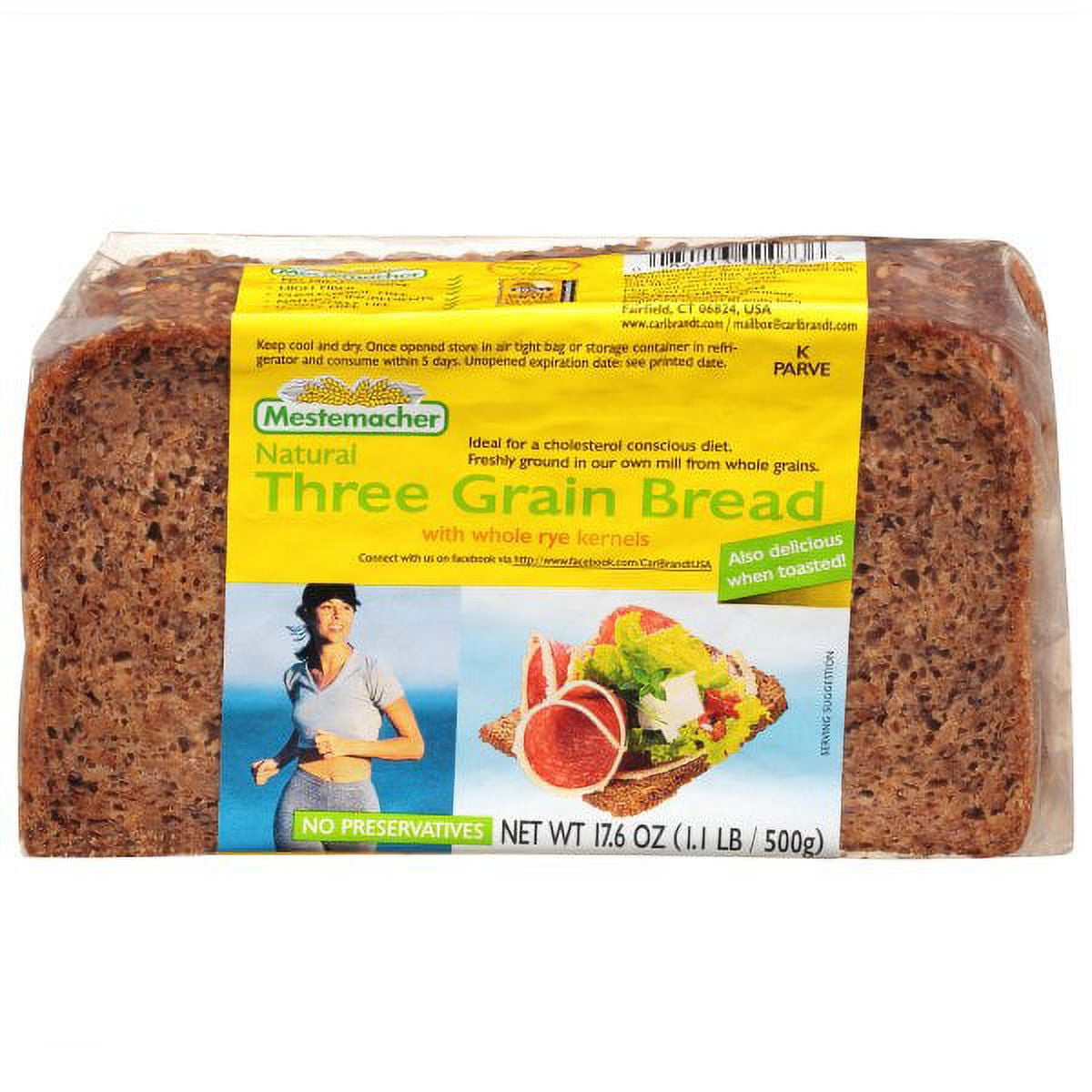 Mestemacher Three Grain Bread 17.6 oz