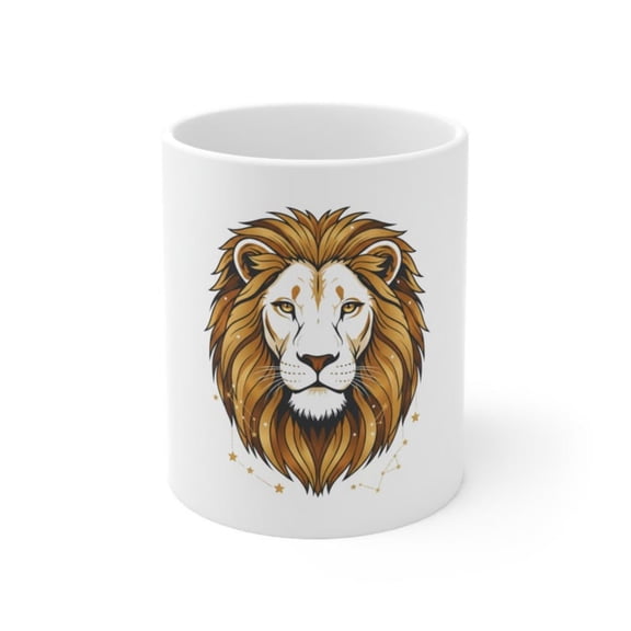 Mestic Lion Head Mug Ceramic Coffee Cup oz oz.