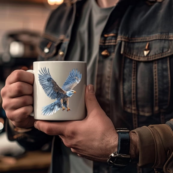 Mestic aring Eagle Mug Ceramic Coffee Cup.jpg