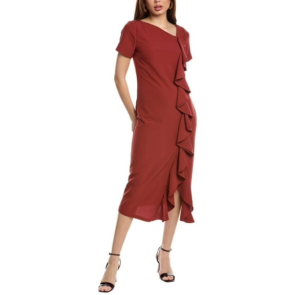 Mestiza New York womens  Rosalie Midi Dress, 4, Red