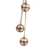 MesuBari Decorative Metal Hanging Bells, 18-Inch Bronze Finish