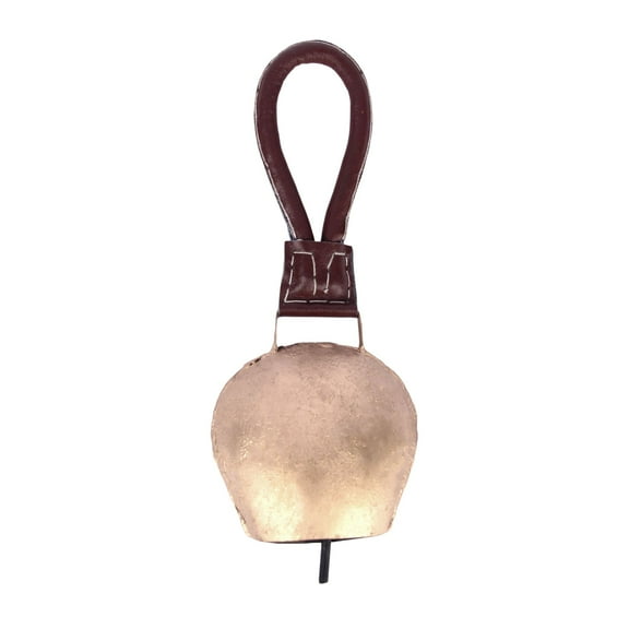 MesuBari Harmony Vintage Rustic Gold Hanging Cow Bell, 1 Count