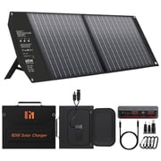 Mesuvida 60W Portable Foldable Solar Panels Chargers 18V DC MC4 Outputs for Camping Backpacking Fast Charging for Power Station Cell Phone Power Bank