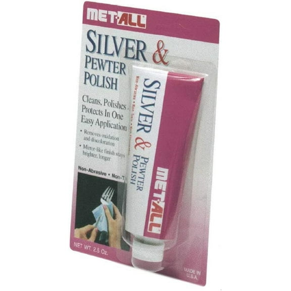 Met-All Silver & Pewter Polish 2.5 oz. Tube