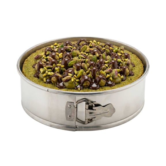 Restaurantware Springform Pan - 1 Case - 10 Inch - Aluminum Cake Pan - Round Baking Pan - Even Heat Distribution - Silver